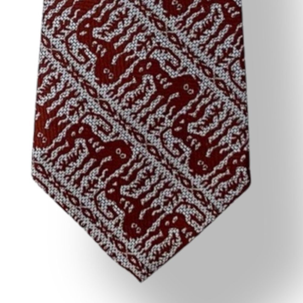 ITALIAN SILK Silk Tie with Fantastical Creatures!